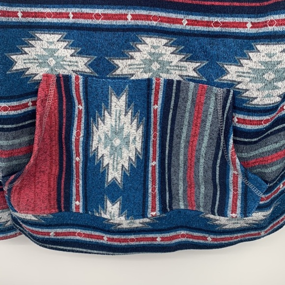 Brooklyn Cloth Men's Desert Hooded Sweatshirt Buckle Aztec Southwestern Size M - Picture 3 of 5